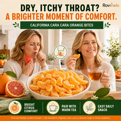 California Cara Cara Orange Bites – Naturally Sweet, Soft & Chewy Healthy Fruit Snack-WH